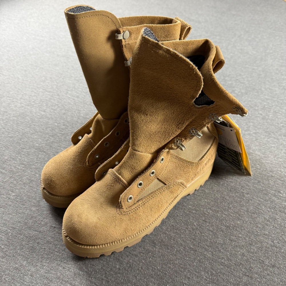 Belleville 6.5 R Mens Tan Suede Gore-Tex Military Flight Combat Boots USA‎ Made